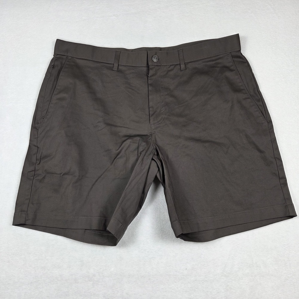 NWT‎ Fabletics The High Side Chino Shorts Men's 38x8 Brown Cotton Stretch